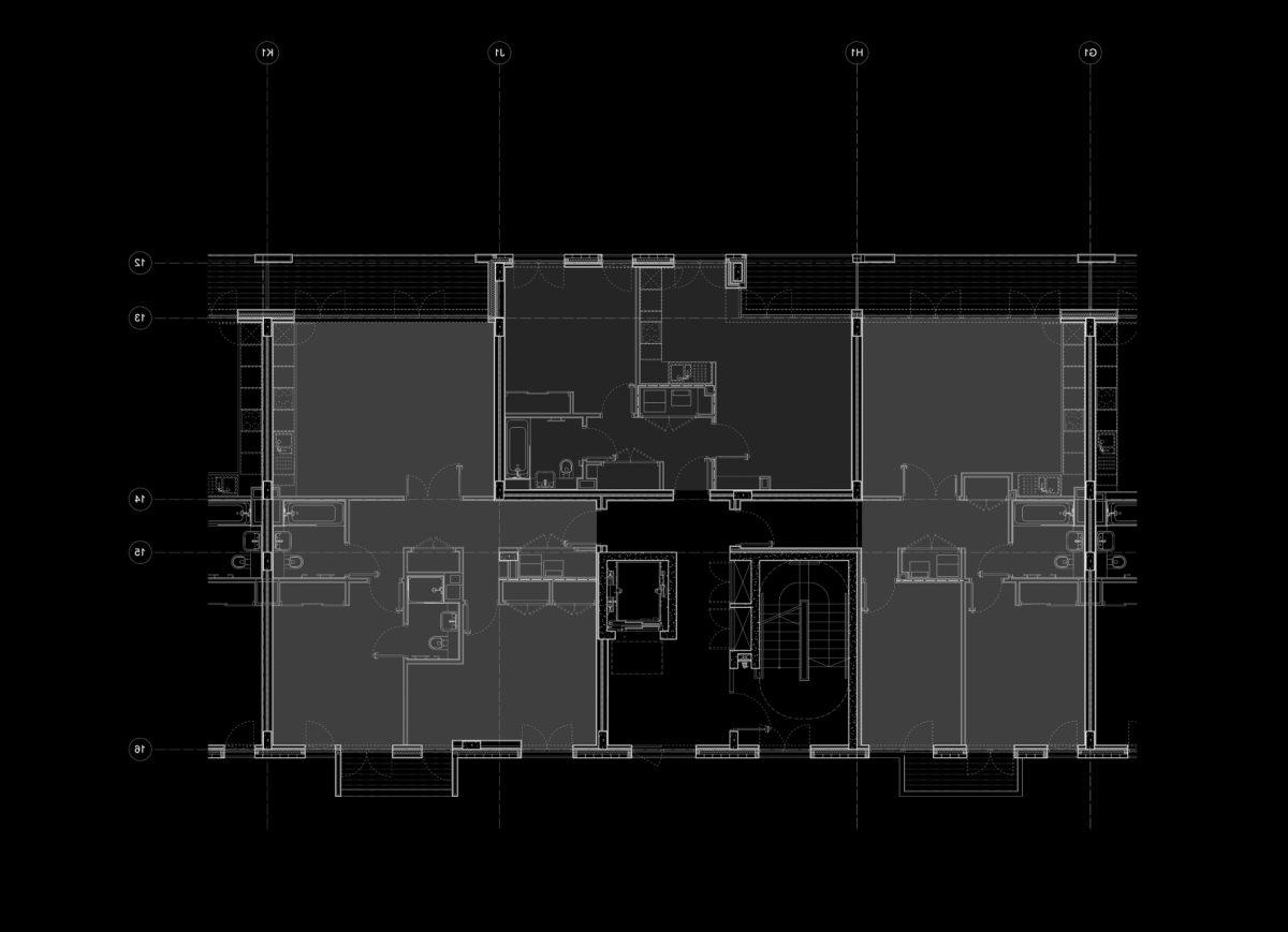 Alison Brooks Architects - Bronte and Fielding House - East Block Plan